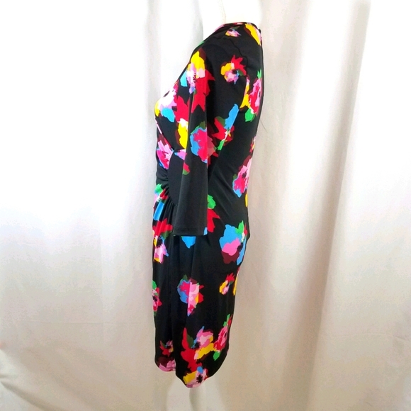 Laundry by Shelli Segal Floral Wrap Dress S Nwot - Picture 5 of 12
